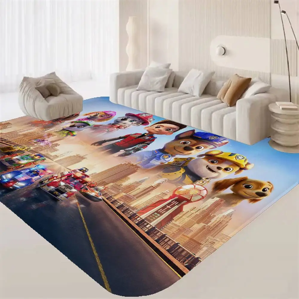 TV Paw Anime P-Patrols Floor Mat Retro Multiple Choice Living Room Kitchen Rug Non-Slip Modern Home Decor