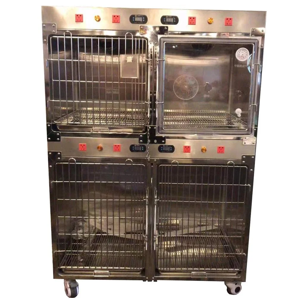 Newest Heated Stainless Steel Oxygen Cage Modular Dog Cage