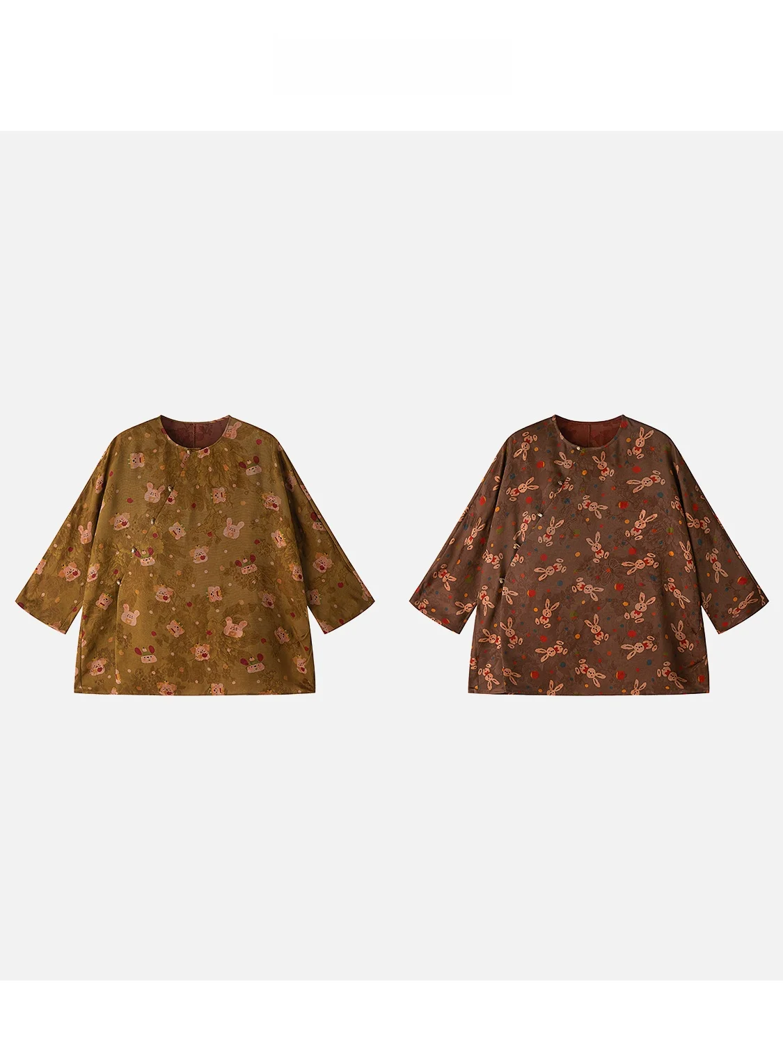 

JINGJING2025 Новый легкий шелковый вышитый принт зодиака, весенне-летний топ, маленькая картина Тан, тонкий узор