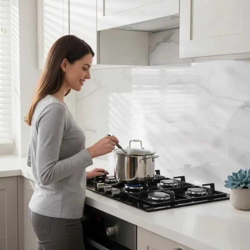 Transparent Kitchen Oil Proof Wall Sticker Heat Resistant Self Adhesive Wall Protector Film For Stove Cabinet 45/60cm*2M