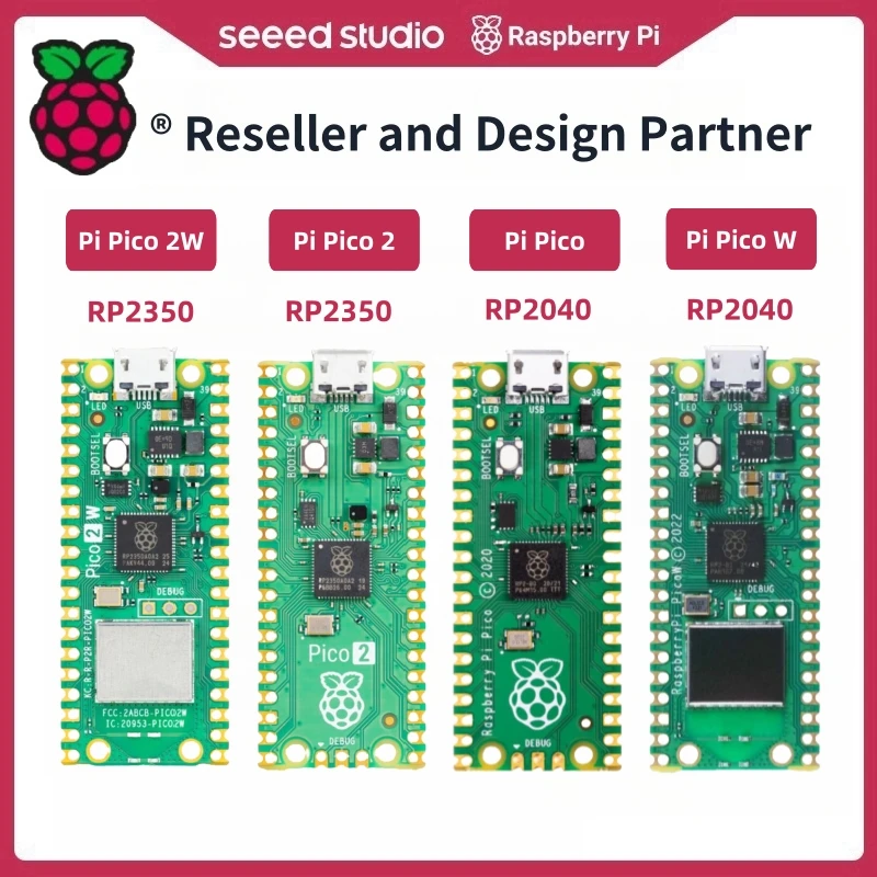 Raspberry Pi Pico 2 RP2350, płytka z mikrokontrolerem RP2040, 520KB, 150MHz, Arm Cortex-M33, open-source, RISC-V, trzy rdzenie Hazard3