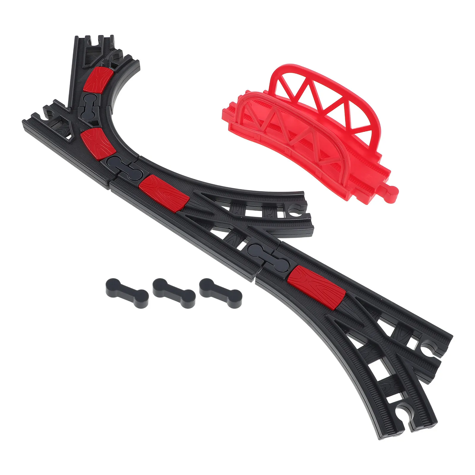 

1 Set Plastic Train Track Connectors Railway Adapter Accessories for Kids Easy Assembly Secure Connection Creative Play Train