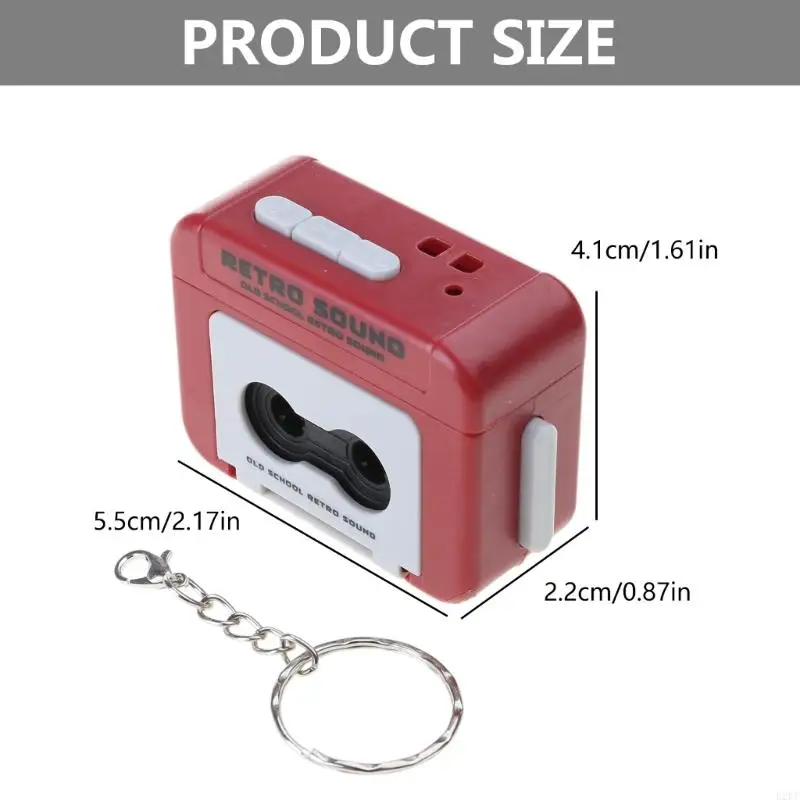 B2EF Retro Styleled Mini Recorers Игрок для музыки воспроизведения записи