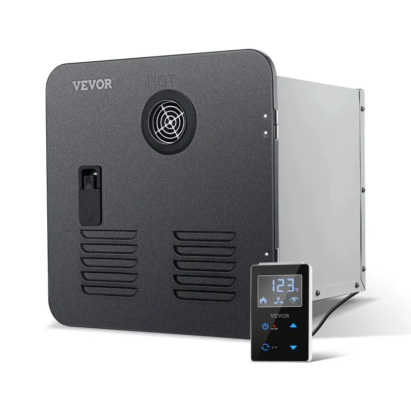 Optimized Comfort Performance 55000BTU RV Tankless Water Heater Instant Shower 15 X 15 Inches Black Door Remote Controller for