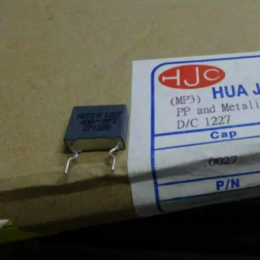 20pcs/lot HJC 0.0027uf 400vAC 2700pf 2.7nf 272 H Brand new 10mm film capacitor