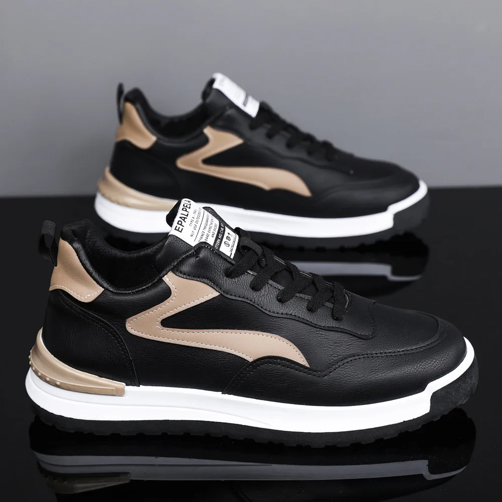 

Men New Fashion Casual Shoes Men 2024 Autumn Outdoor Tennis Sneakers Men Lightweight Comfortable Lace Up Leather Shoes Footwears