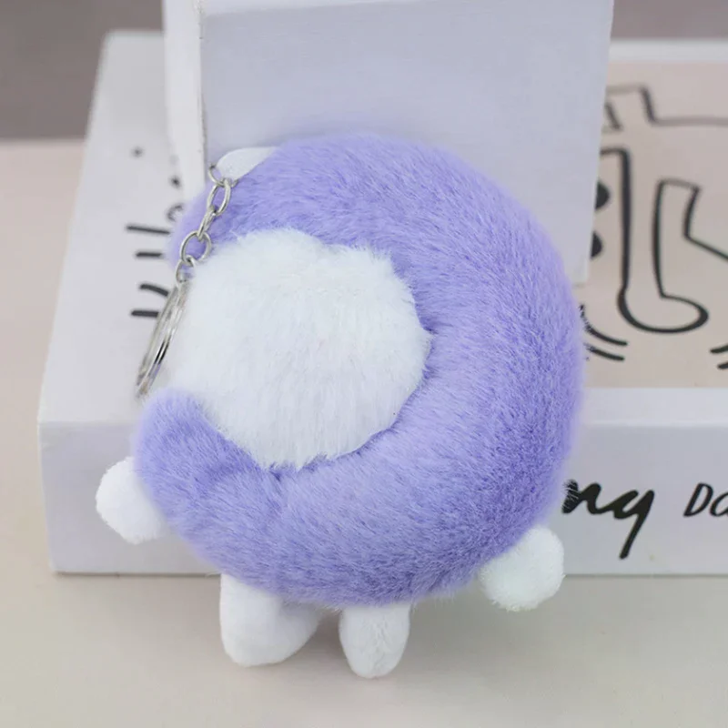 لطيف القمر أفخم ألعاب الدمى قلادة المفاتيح على ظهره المنزل الشنق الديكور الهدايا