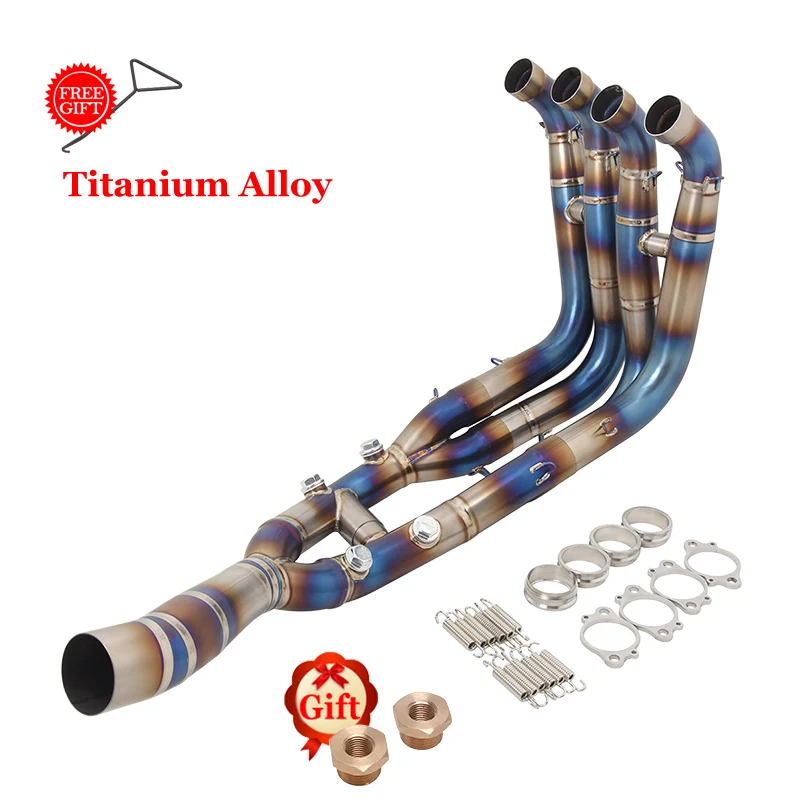 Slip-On Voor Bmw S1000RR 2019 - 2025 S1000R 2021 - 2025 Volledige Motorfiets Uitlaatsysteem Header Front Link pijp Titanium Legering Buis