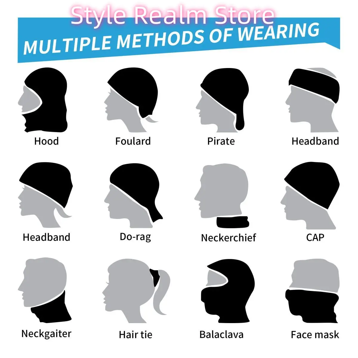 Bandana con bandiera della Polonia Scaldacollo invernale da uomo Sciarpa avvolgente antivento per escursionismo Polska Polish Pride Ghetta Fascia per capelli