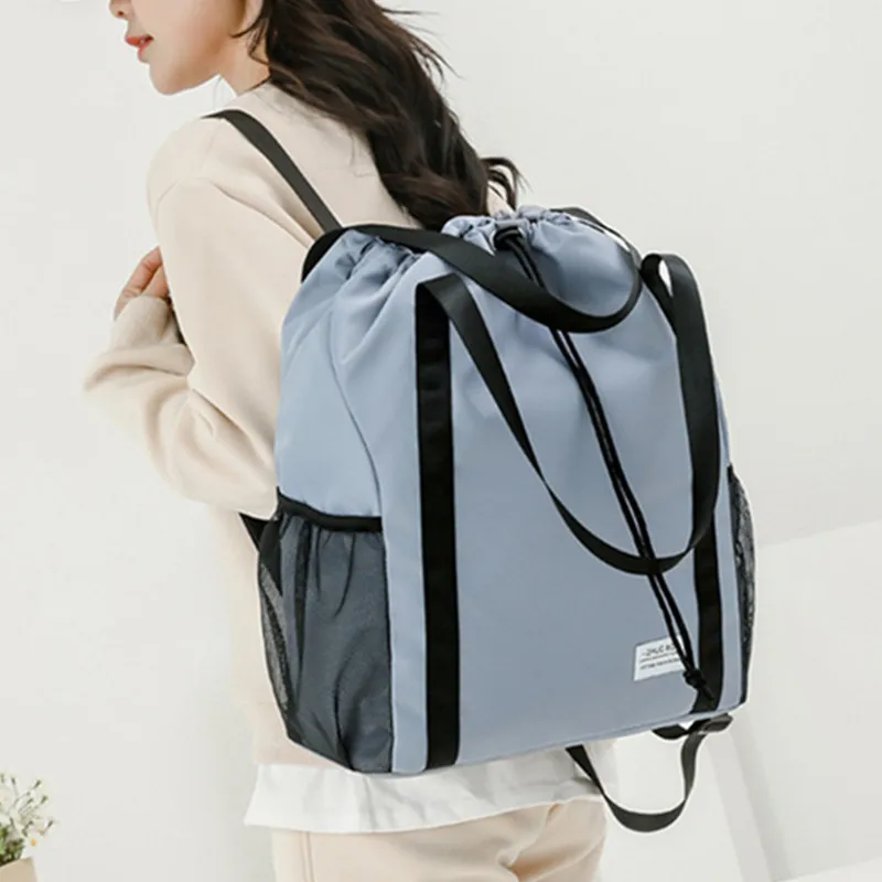 Borsa sportiva da palestra da donna per uomo Borse da viaggio con coulisse Nuoto e tempo libero Fitness Weekend Borsa a tracolla Bolsas Zaino da donna