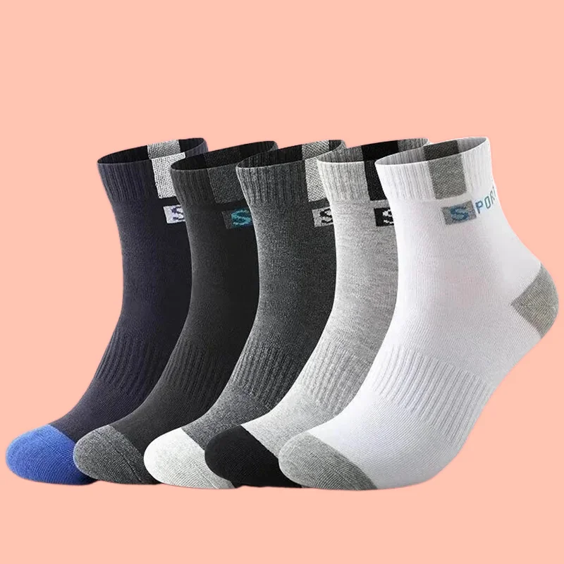 

5/10 Pairs High Quality Men's Business Socks Breathable Deodorization Men's Sports New Sweat Absorption Comfortable Men's Socks