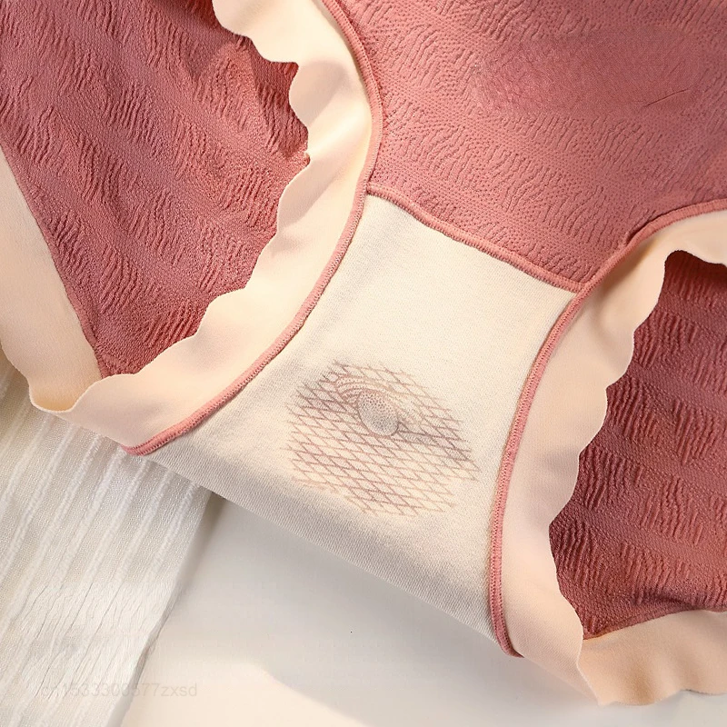 شاومي مشروط القطن سلس الملابس الداخلية ، اليابانية فقاعة السراويل ، الحرير المضادة للبكتيريا الملابس الداخلية ، منتصف الخصر تنفس ، الحلو الدانتيل