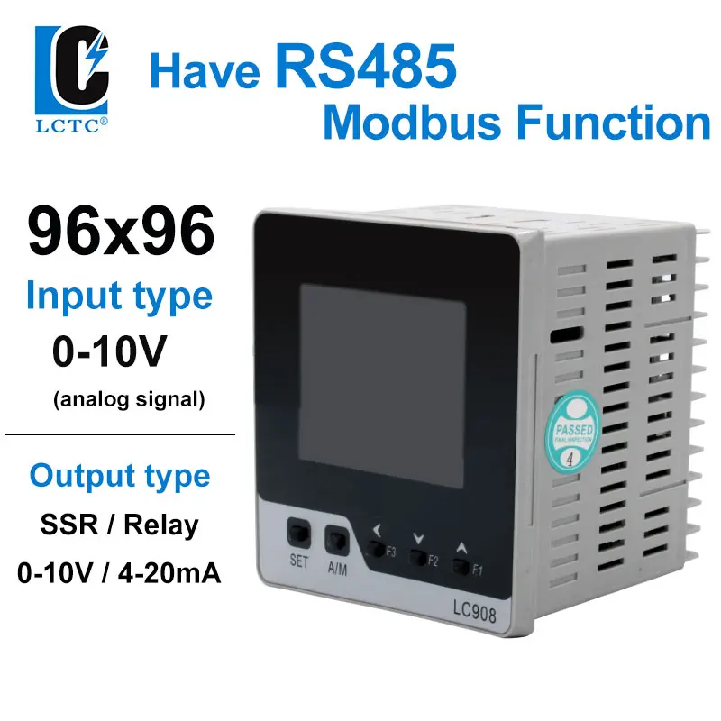 

0-10V Input 96x96mm LCD Digital Intelligent Pid Temperature Controller SSR/Relay/4-20mA/0-10V Output