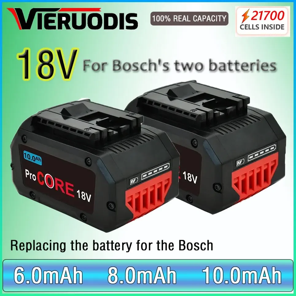 18V 10.0Ah ProCORE Ersatz Batterie für Bosch 18V Professionelle System Cordless Werkzeuge BAT609 BAT618 GBA18V80 21700 Zelle