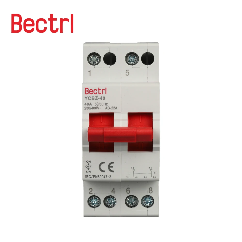 Changeover Switch 1/2/3/4P 40A/63A 50/60Hz Disconnectors Switch Load and break the circuit Household residential safety