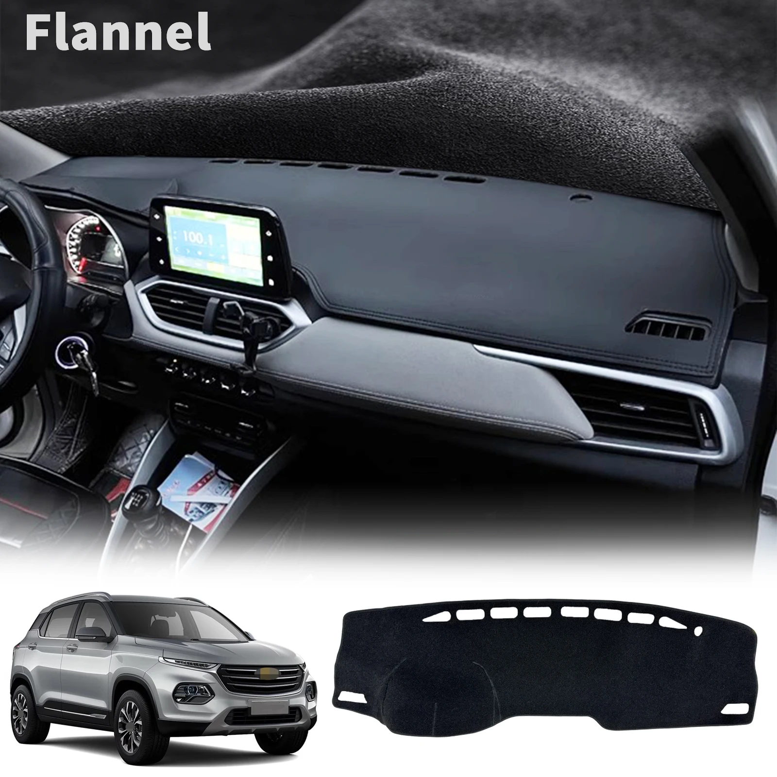 

for Chevrolet Groove 2021-2023 Dashboard Mat Sunshade Protective Carpet Dash Mat Dashmat for Baojun 510 2017-2023 Accessories