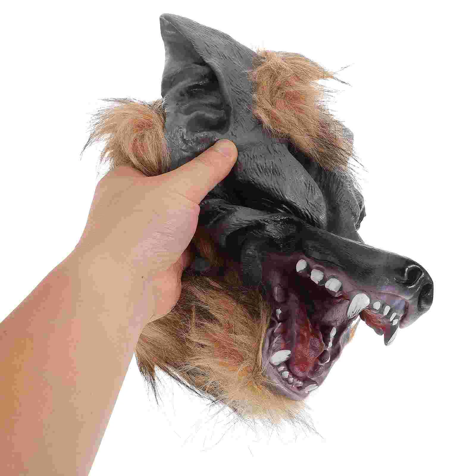 Máscara de lobo adulto halloween horror vestir máscaras assustadoras para adultos cosplay acessório trajes