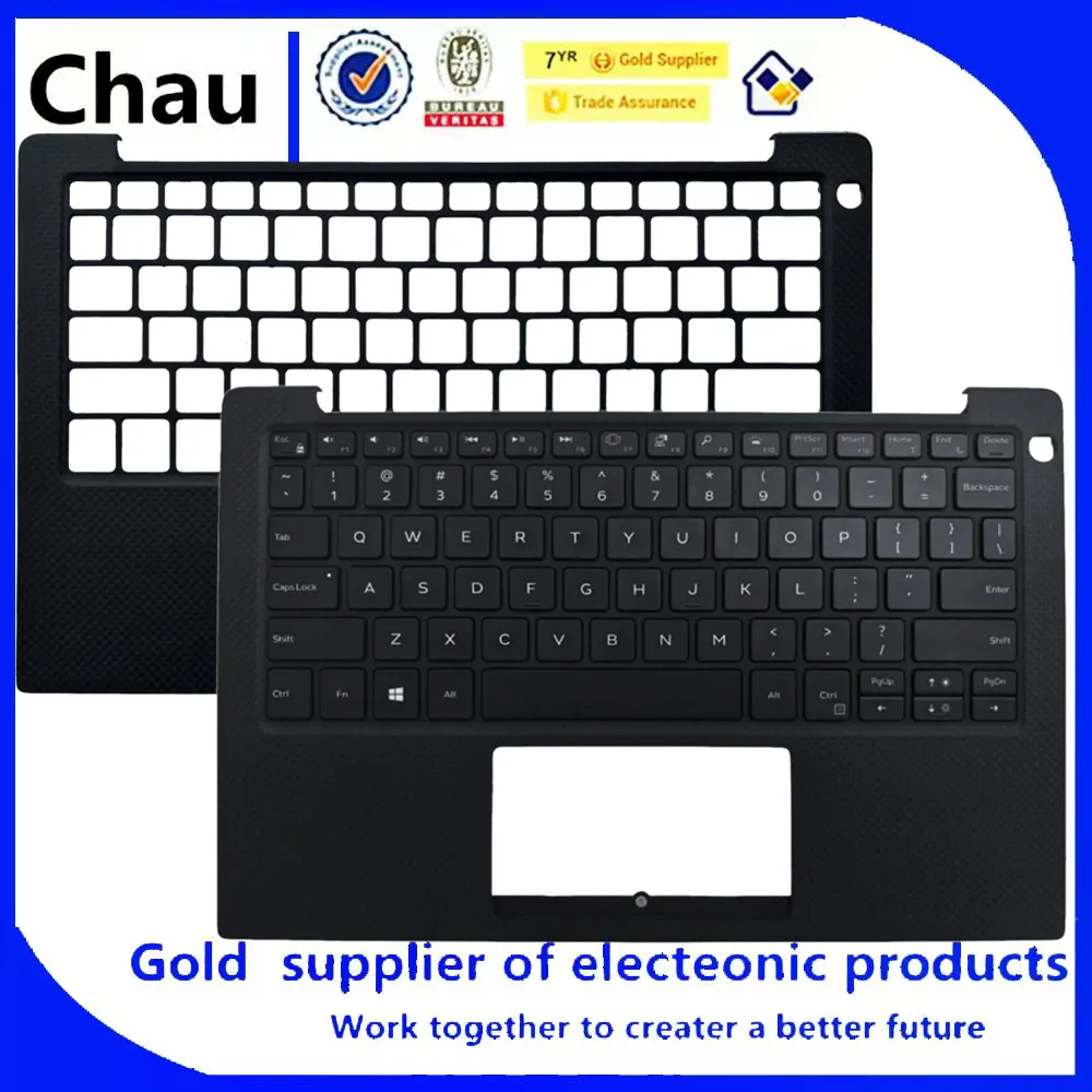 New For Chau XPS 13 9370 9380 7390 9305 Laptop Upper Case Palmrest Cover/Palm rest with keyboard KPRW0 0KPRW0