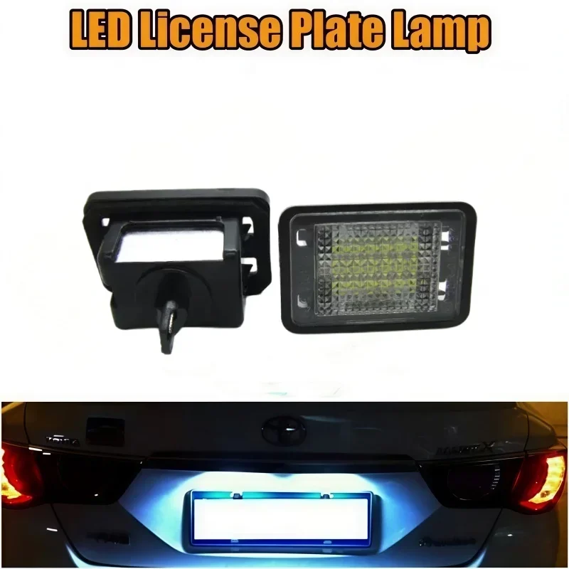2pcs Error Free 15SMD White LED Number License Plate Light Lamps for Mercedes Benz GLK X204 2007 2008 2009 2010 2011 2012 2013