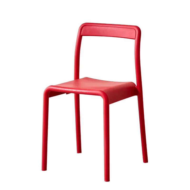 

Outdoor Plastic Chair Thickened Backrest Chair Household Commercial Leisure Chair Modern Simple Dining Leisure Outdoor