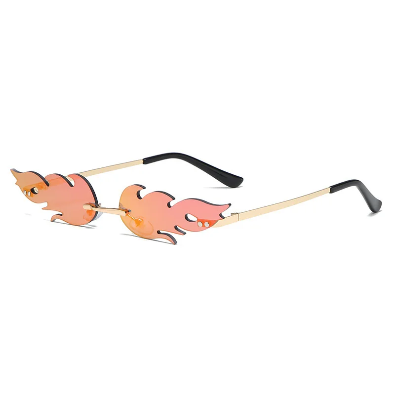 

Sunglasses for Men and Women Metal Frameless Wave Funny Personality Sunglasses Suitable for Fishing and Riding Accessories