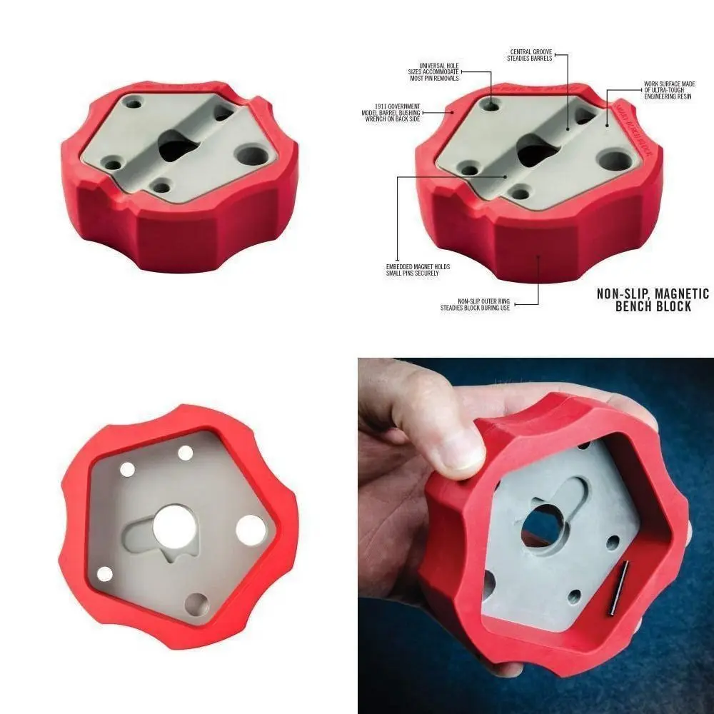 Plastic Bench Block Universal Tools Anti-Slip Base Multi-Hole Surface Repair Block Grooved Center Disassembly Tool