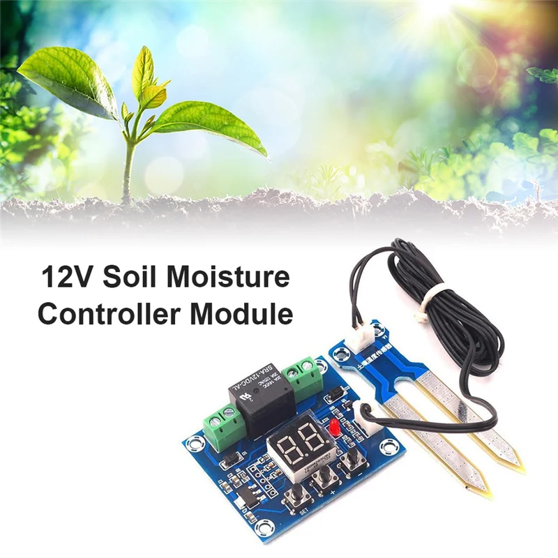 A98Z 5Pcs 12V Digital Auto Watering Module Soil Humidity Sensor Controller Soil Moisture Test Irrigation System Detector