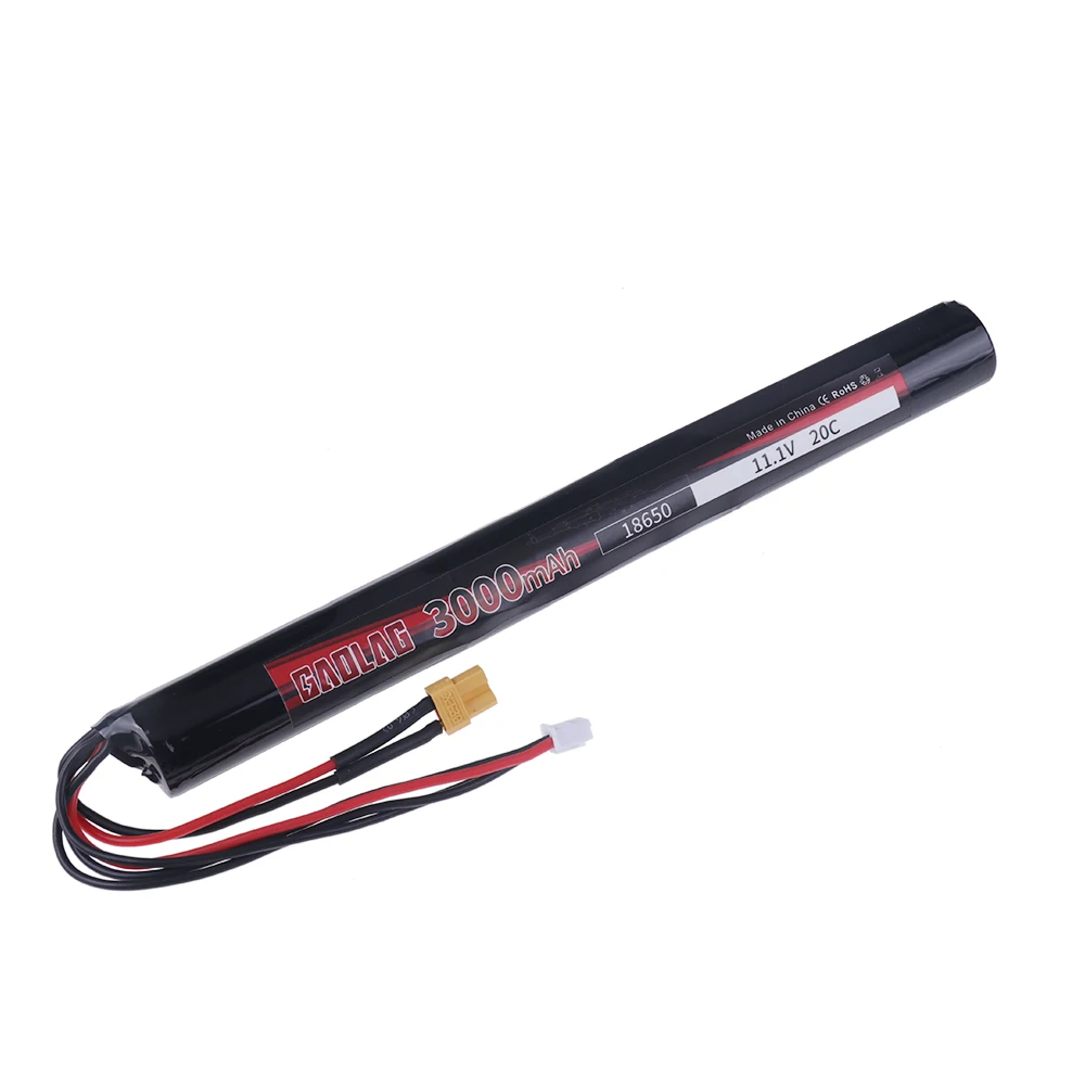 RC LiPO battery 11.1V 3000MAH AKKU Mini Airsoft Gun Battery 3S 18650 RC model Battery With Tamiya/SM Plug high capacity battery