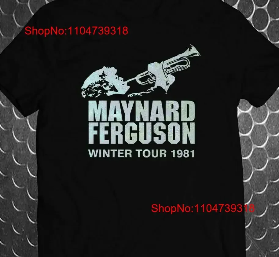Maynard Ferguson winter tour black T shirt short sleeve All sizes TA4895 vintage Washed Versatile Breathable streetwear Unisex