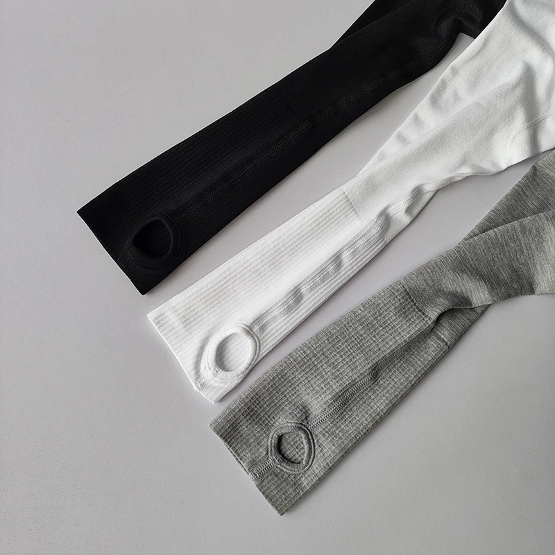 Nahtloses Yoga-T-Shirt für Damen, Sport-Top mit Rundhalsausschnitt, schmal geschnitten, langärmelig, für Laufen, Fitness, Workout, Gym – Detail 22