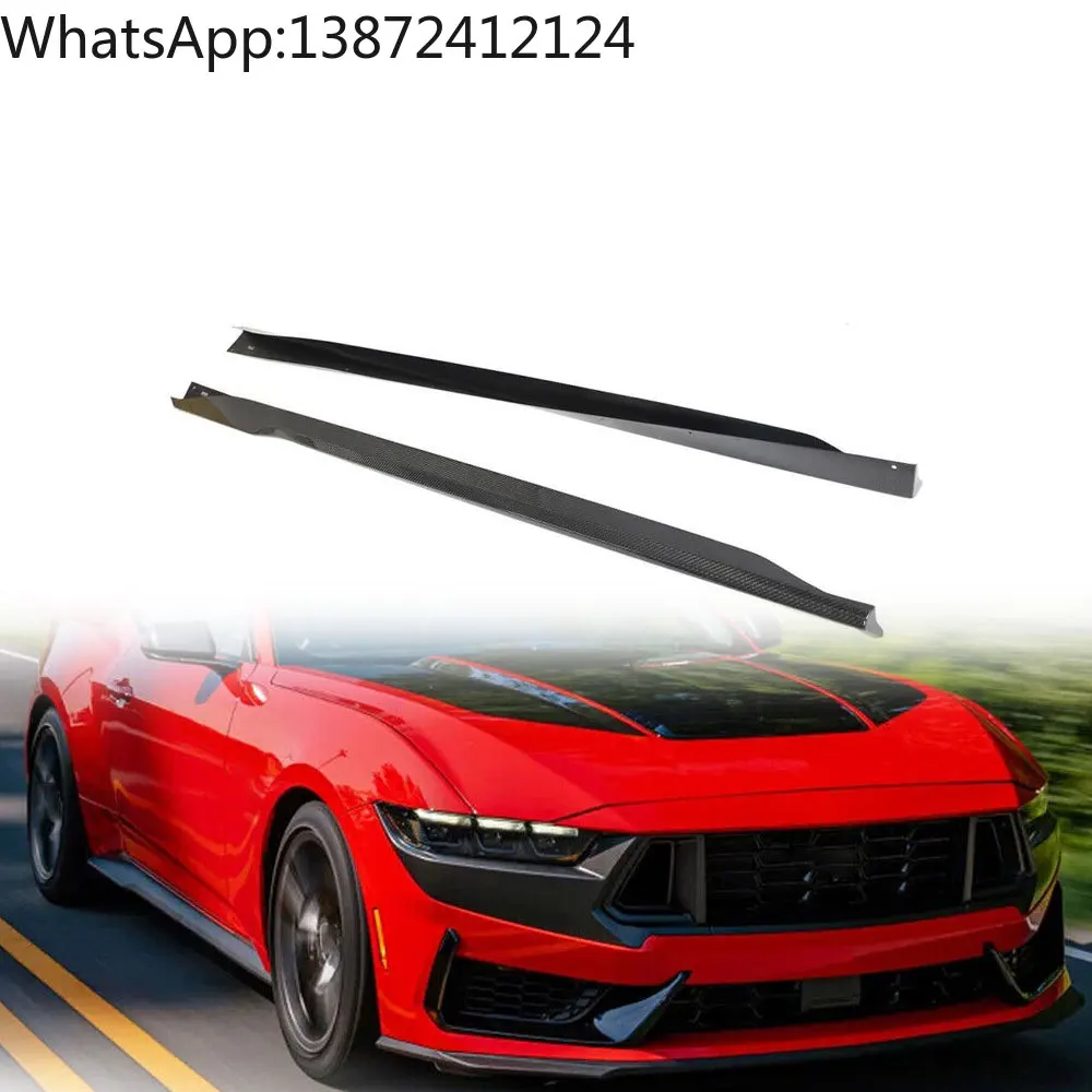 

Factory-Made Carbon Fiber Side Skirts for Ford Mustang Dark Horse 2024