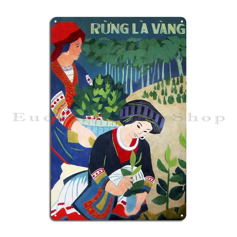 Rung La Vang Repopulate Rehabilitate The Forests Vietnam Metal Sign Designs Cinema Cinema Retro Cave Tin Sign Poster