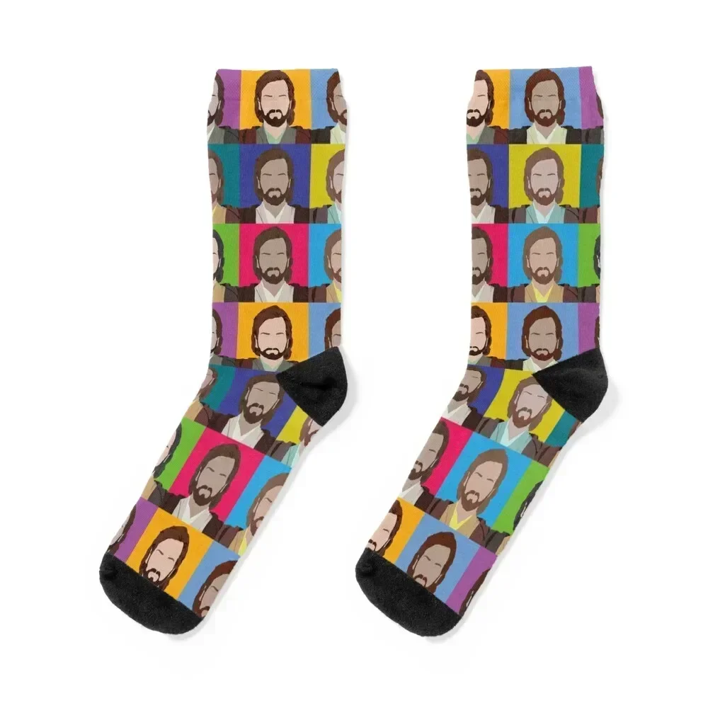 

Obi Wan Warhol Socks winter Running kawaii Socks Man Women's