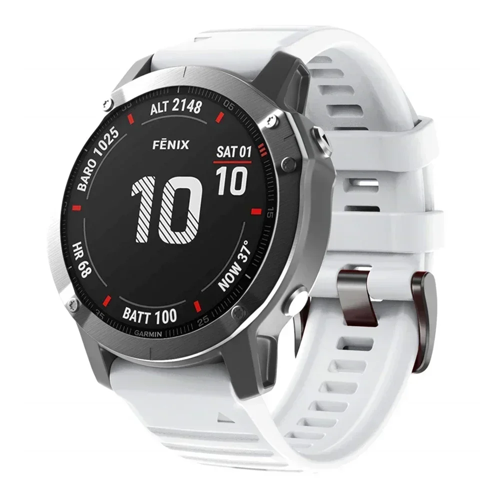 Ремешок силиконовый для наручных часов Garmin Fenix 7X 7 Pro Solar/6X 6 Sapphire 5 5X Plus 3 3HR/Epix QuickFit, 22 мм 26 мм