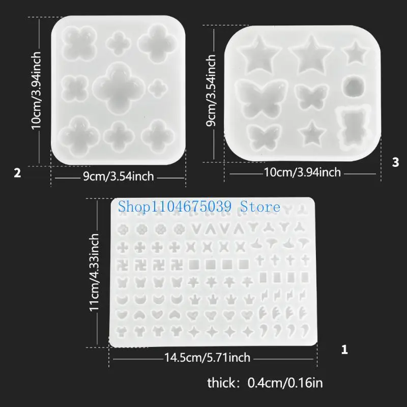 5ASD Craft Supplies أقراط أنيقة فريدة من نوعها مع ملحق محمول لقالب السيليكون متعدد الاستخدامات لمحبي المجوهرات الاستخدام اليومي #6