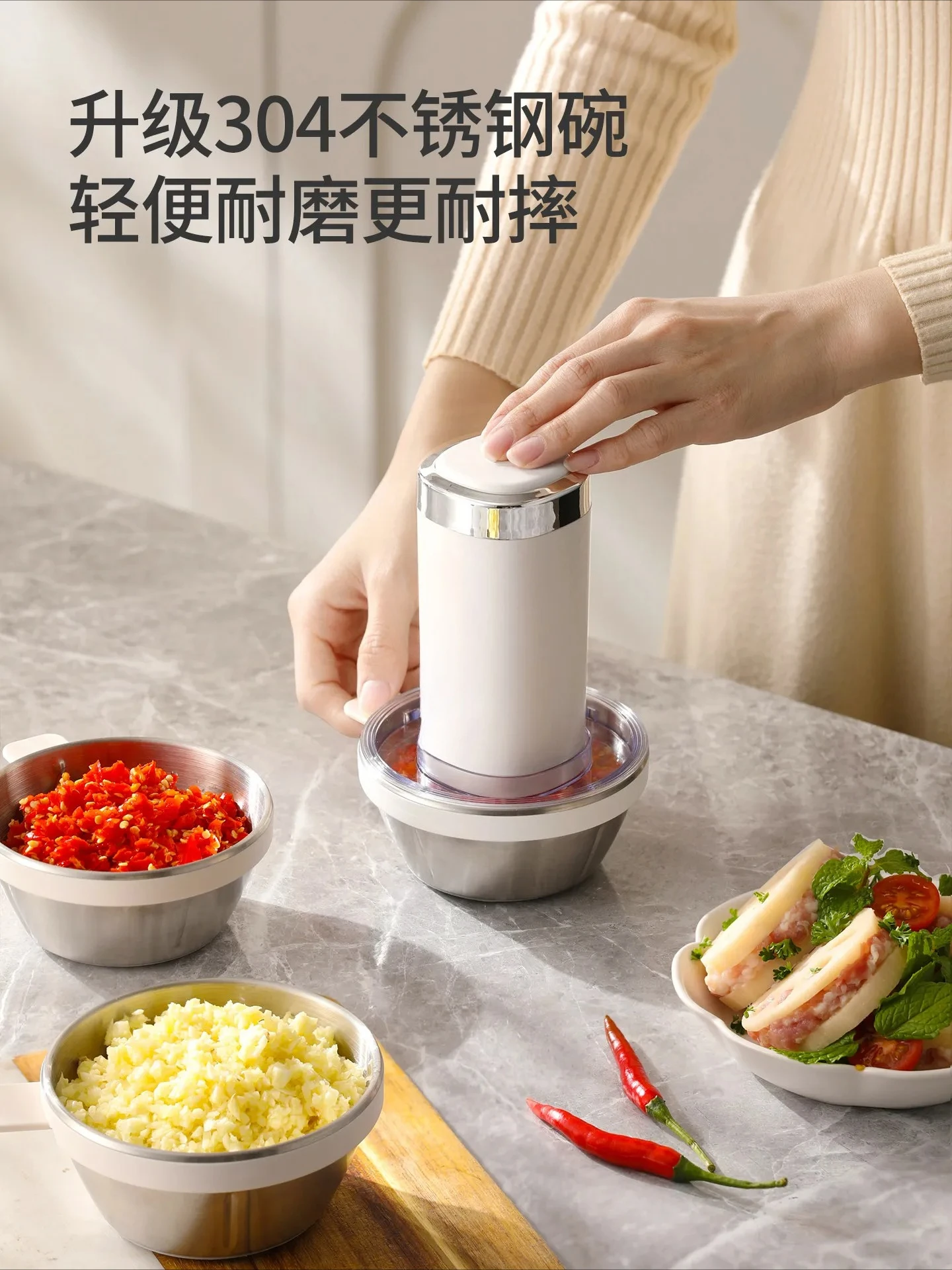 meat  , household meal preparation condiment machine, multi-functional , grinding and filling machine
