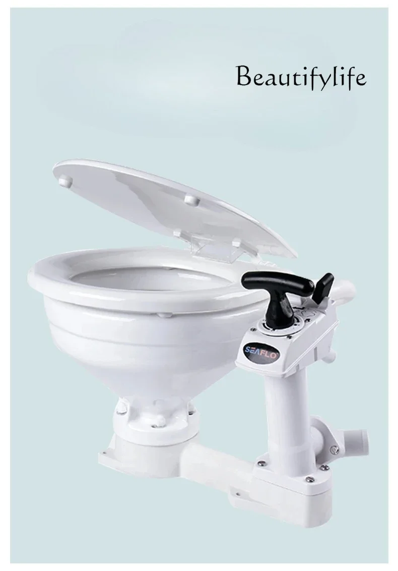 Ti Yacht Electric Toilet RV Sailing Speedboat Self-priming Toilet Marine Accessories 12V24V
