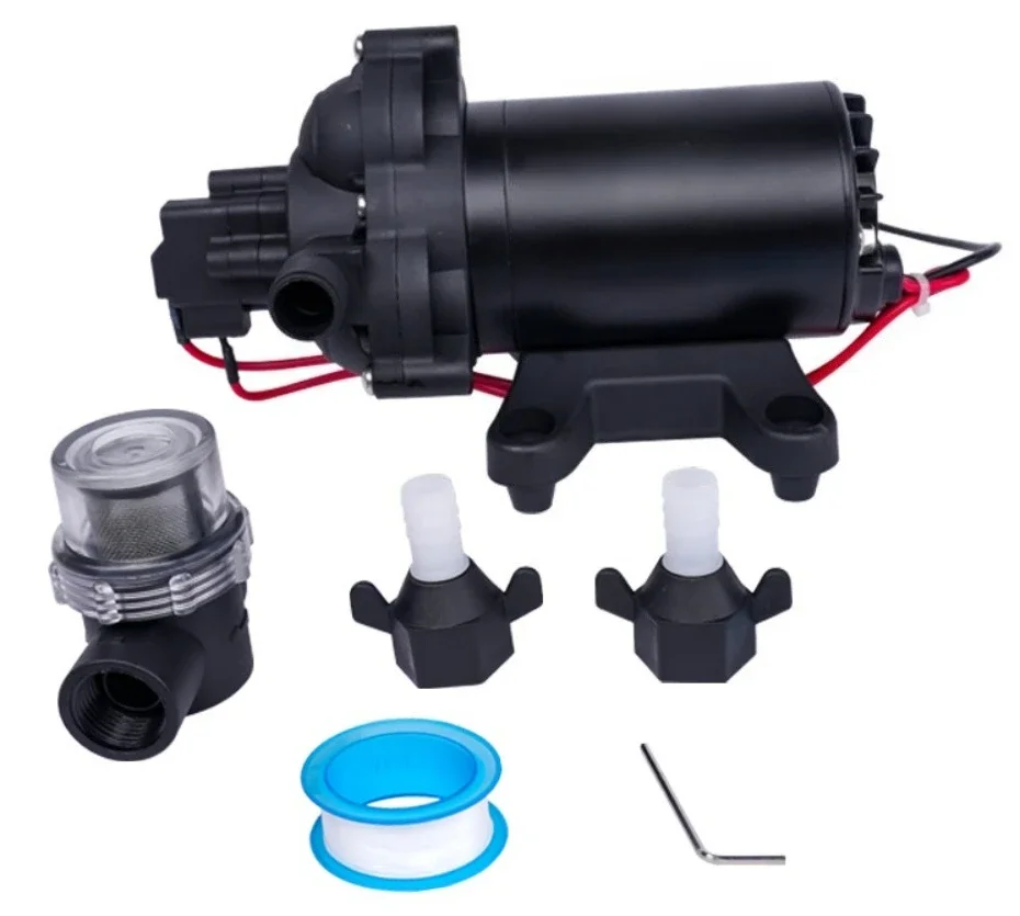Compact Electric Diaphragm Booster Pump Multi Style 12V 24V Self Priming Water Pump For Small Marine And RV Equipment
