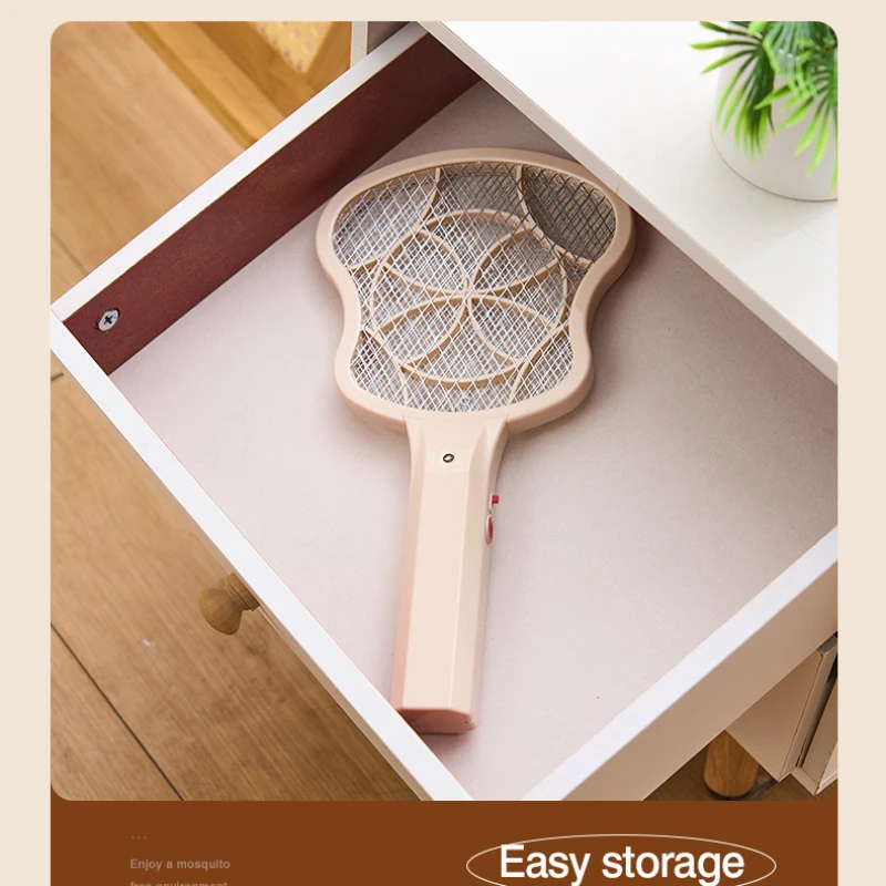 منشة بعوض كهربائية صغيرة محمولة مع بطارية جافة، منشة بعوض صدمة كهربائية محمولة للاستخدام المنزلي والسيارة