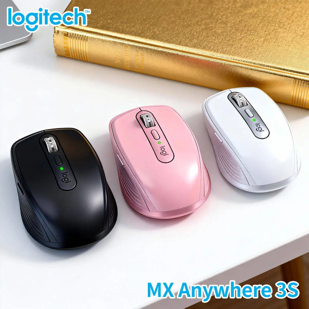 

Logitech MX Anywhere 3S Silent Mouse for Travelers Business Trip Fast Charging