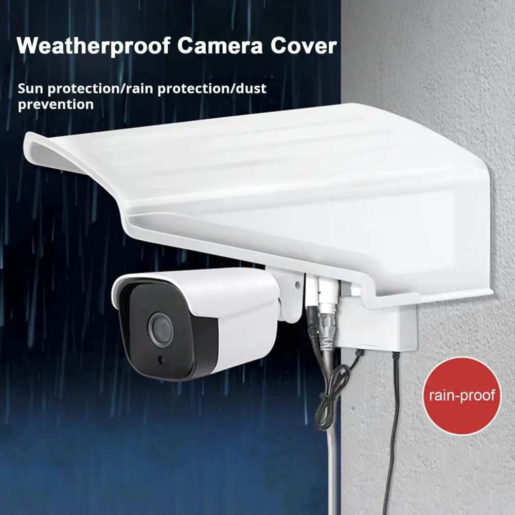 Outdoor Camera Rain Cover Canopy Simple Installation Waterproof Rainproof Cover Security Camera Protection Case