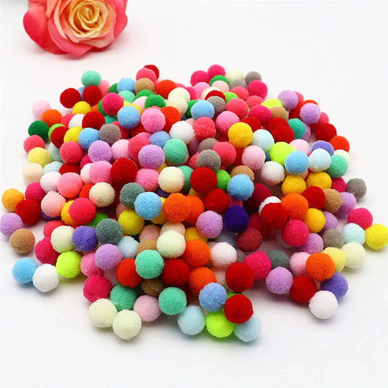 10-20g Pompoms 8Mm 10Mm 15Mm 20Mm 25Mm 30Mm Zachte Pompones Fluffy  Pluche Diy Furball Ambachten Home Decor Naaien Levert