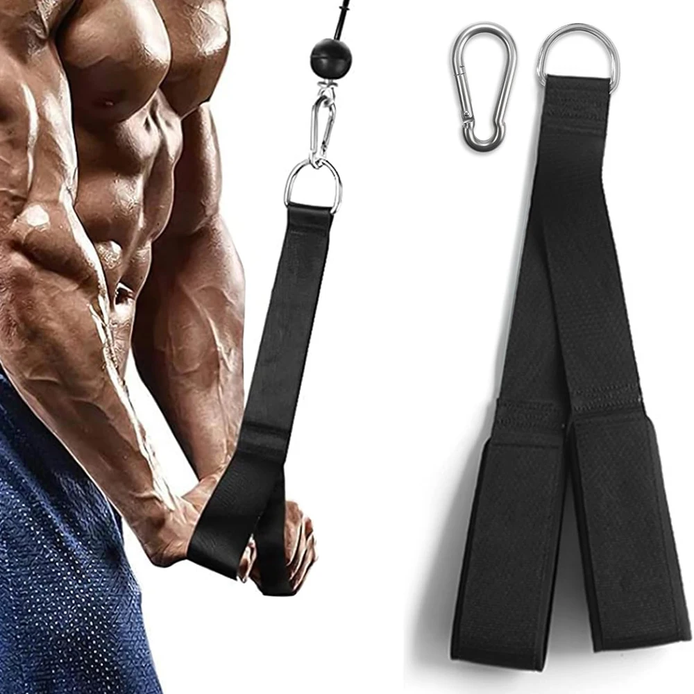 Tricep Rope Cable Attachment Pull Down Rope Triceps Extension Straps Gym Equipment  Workout Webbing Handles, Resistance Bands