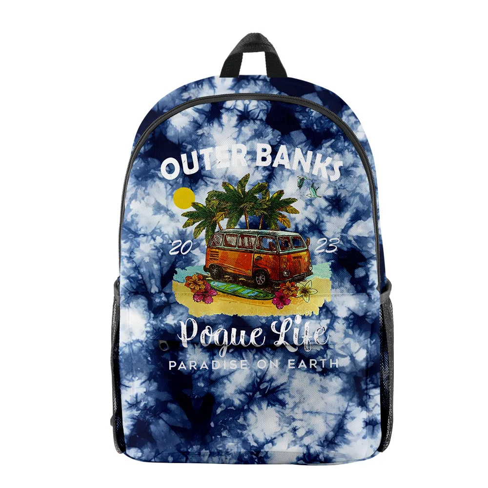 Popular Outer Banks Temporada 3 TV Series Mochila, Aluno Bookbag, Notebook, 3D Print, Oxford, Impermeável, Meninos, Meninas Mochilas de Viagem