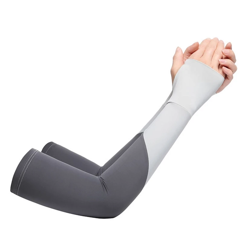 

Cooling for Sun Sleeves Uv for PROTECTION Arm Sleeves With Thumb Holes Seamless Compression Cover Shield for Sport Drivi