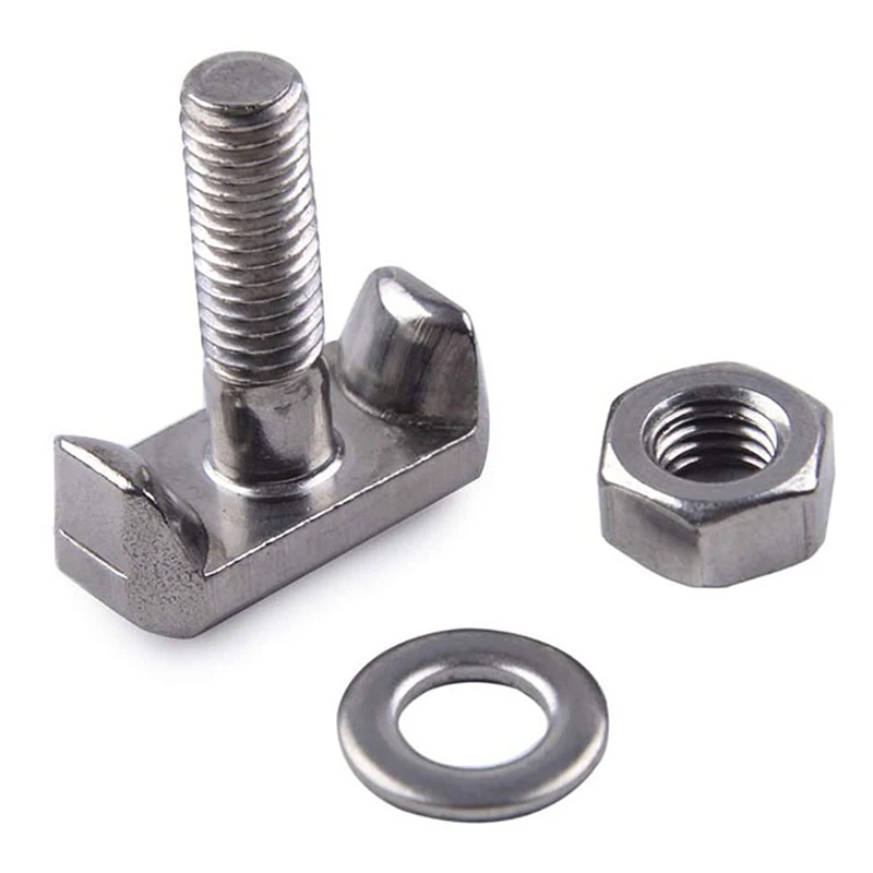 T-Bolts Screw 304 Stainless Steel M6 Battery Terminal Connectors Clip Fixing Bolts Corrosion Resistant