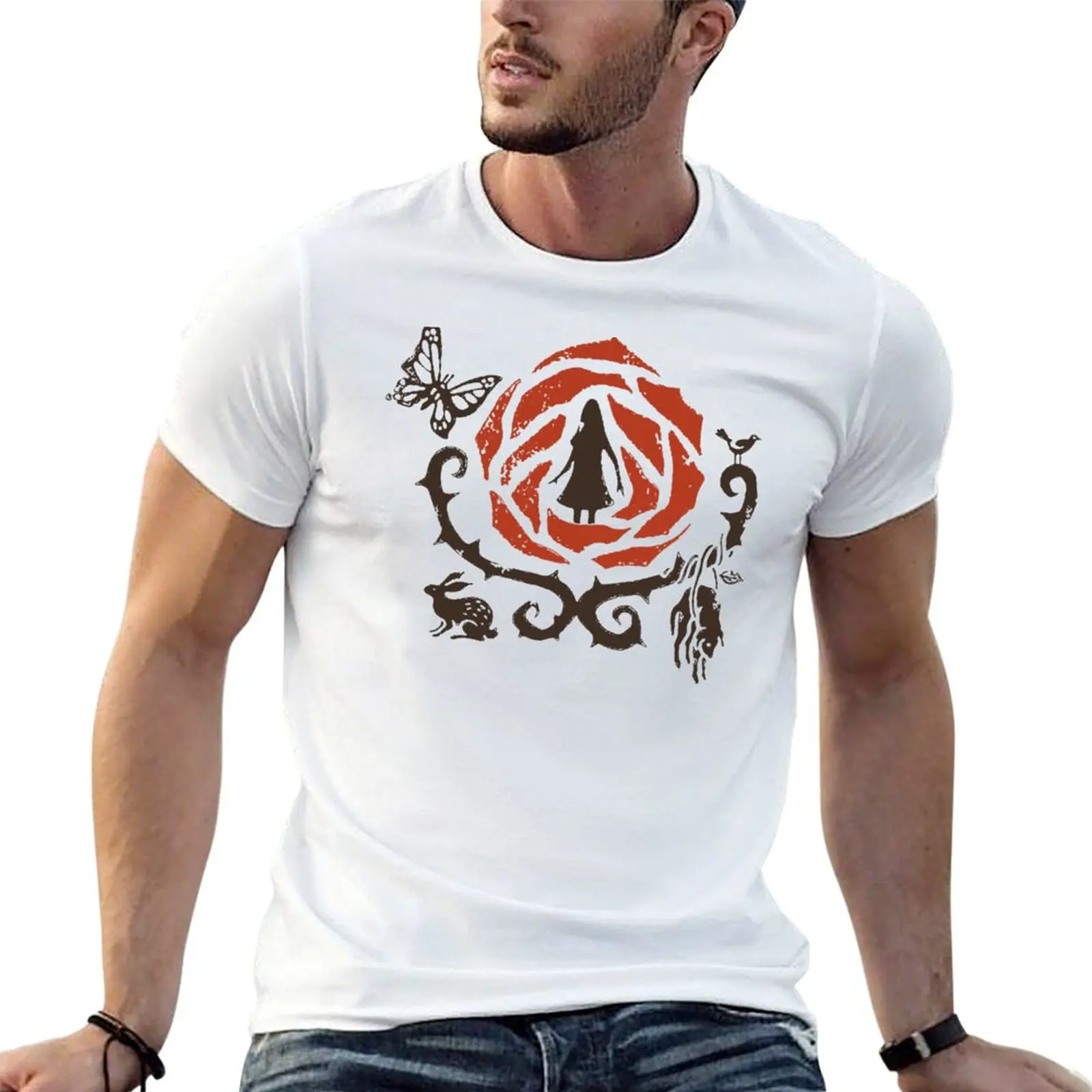 Camiseta Rule of Rose para hombre, camiseta de algodón de alta calidad, camisetas divertidas de lujo para hombre