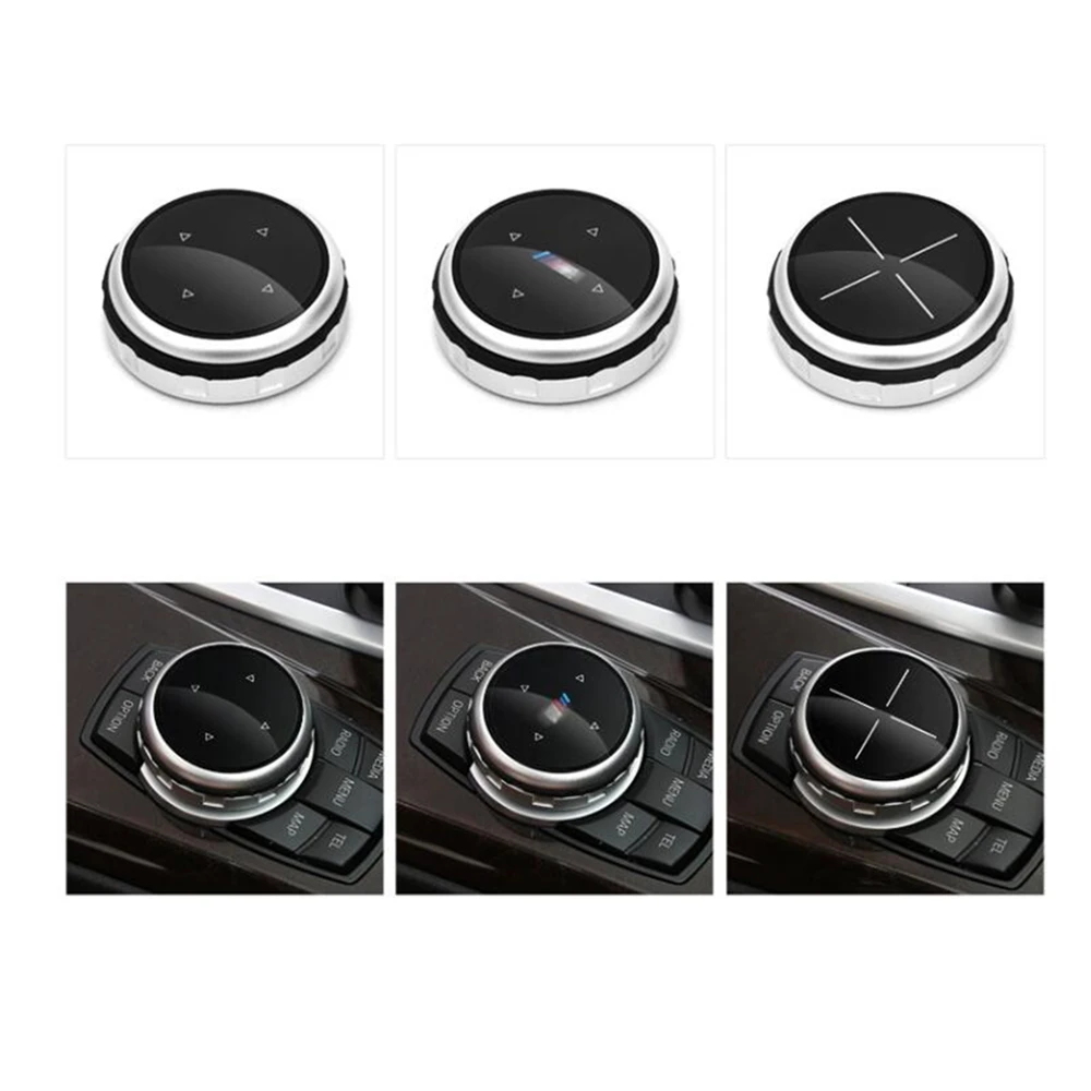 

Multimedia Knob Cover IDRIVE Button for BMW 5-Series F07 F10 F11 M5 M6 2010-2013 7-Series F02 F04 2009-2011 X3 F25 2011-2013