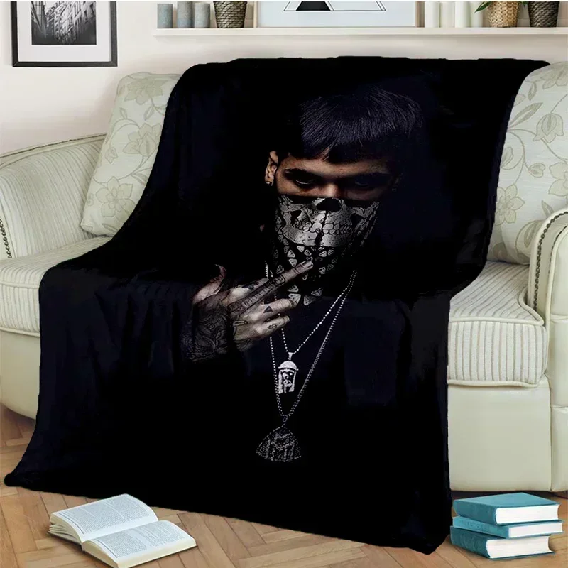 Free Anuel AA Rapper Hip Hop Singer Blanket,Soft Throw Blanket for Home Bedroom Bed Sofa Picnic Travel Office Cover Blanket K@0