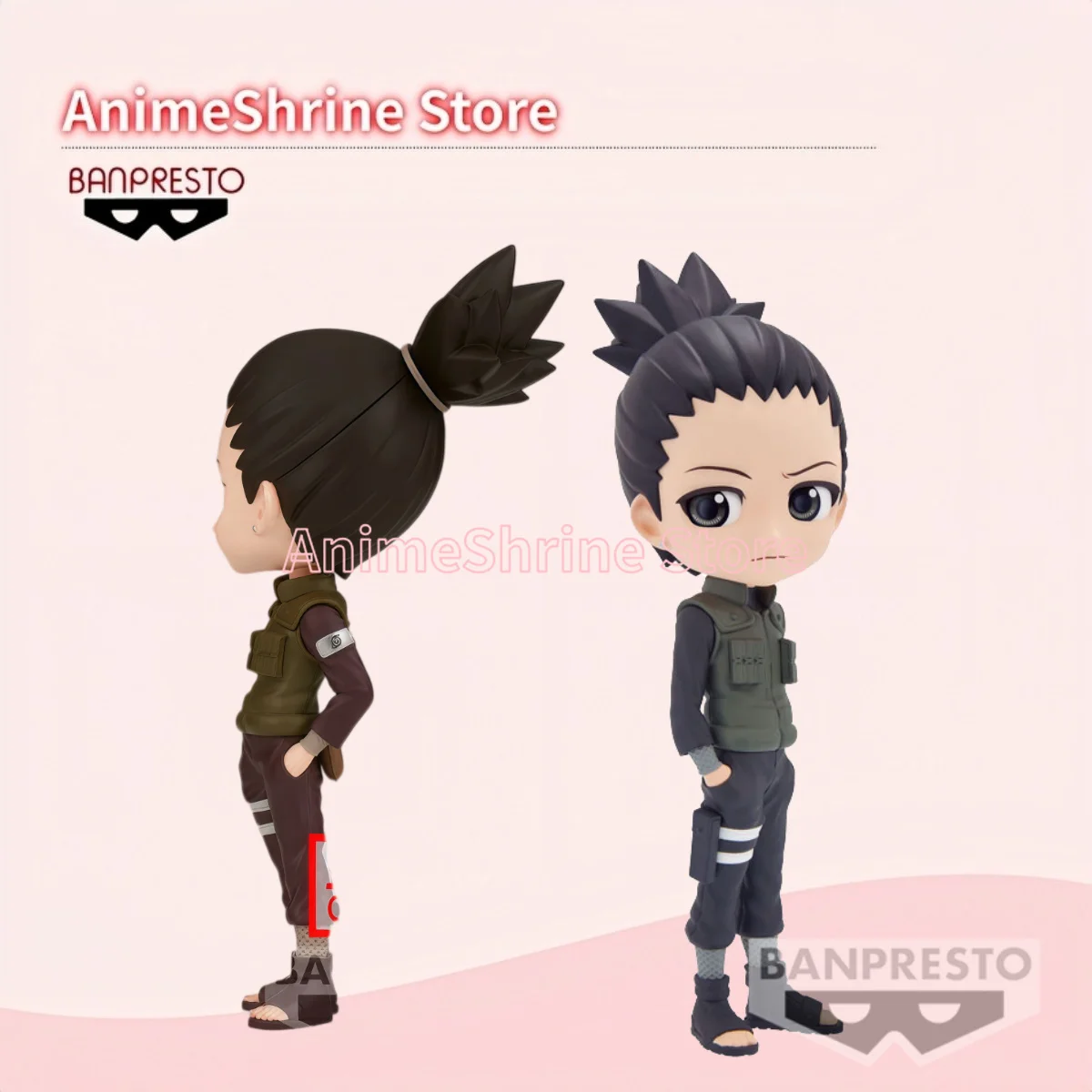 En stock: Figura de premio Banpresto NARUTO SHIPPUDEN Qposket Shikamaru Nara, modelo de anime, juguete de colección.